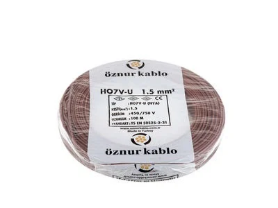 1,5 MM NYA ÖZNUR KAHVE KABLO 100 METRE 1,5 MM NYA ÖZNUR KAHVE KABLO 100 METRE