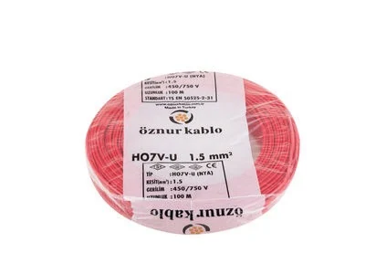1,5 MM NYA ÖZNUR KIRMIZI KABLO 100 METRE
