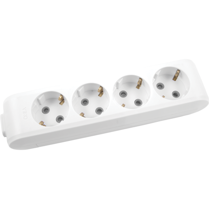 Viko Dörtlü Grup Priz Topraklı Klemensli Çocuk Korumalı